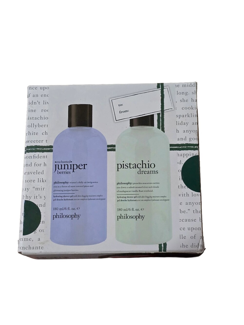 Philosophy Enchanted Juniper Berries & Pistachio Dreams Shower Gel Set
